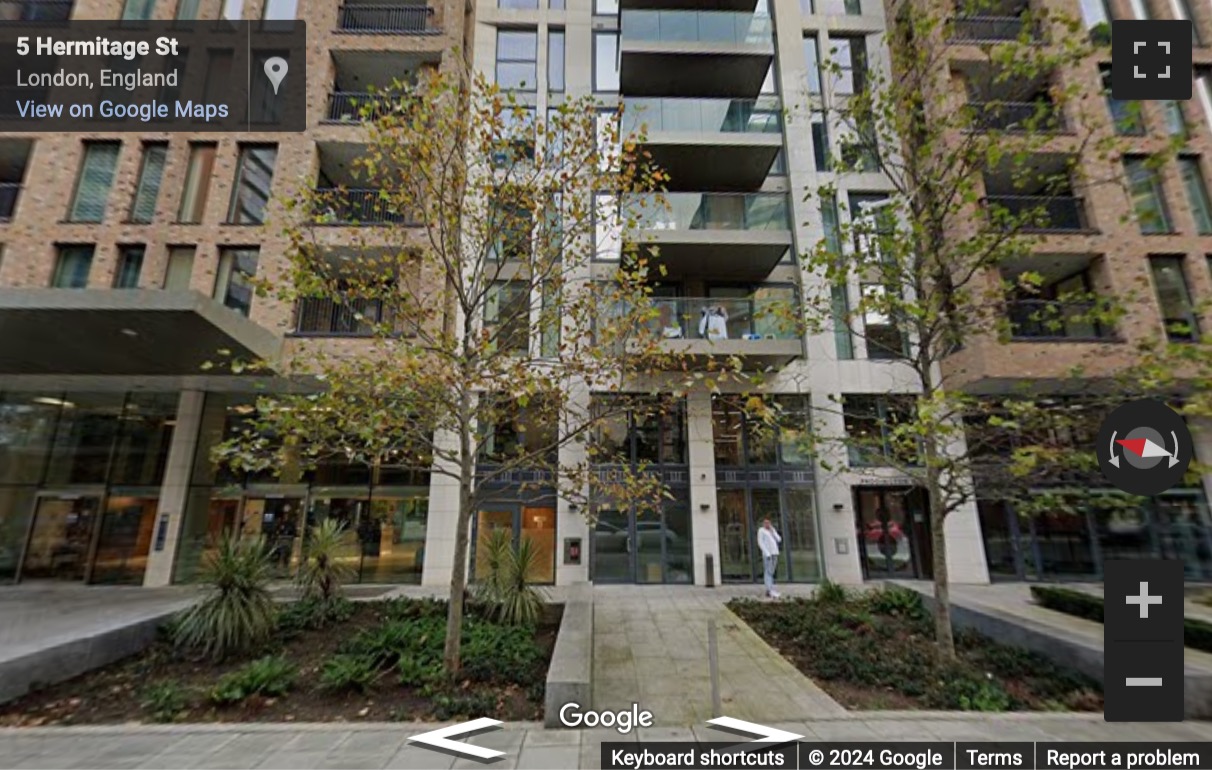 Street View image of 8 Hermitage Street, Central London, W2, UK