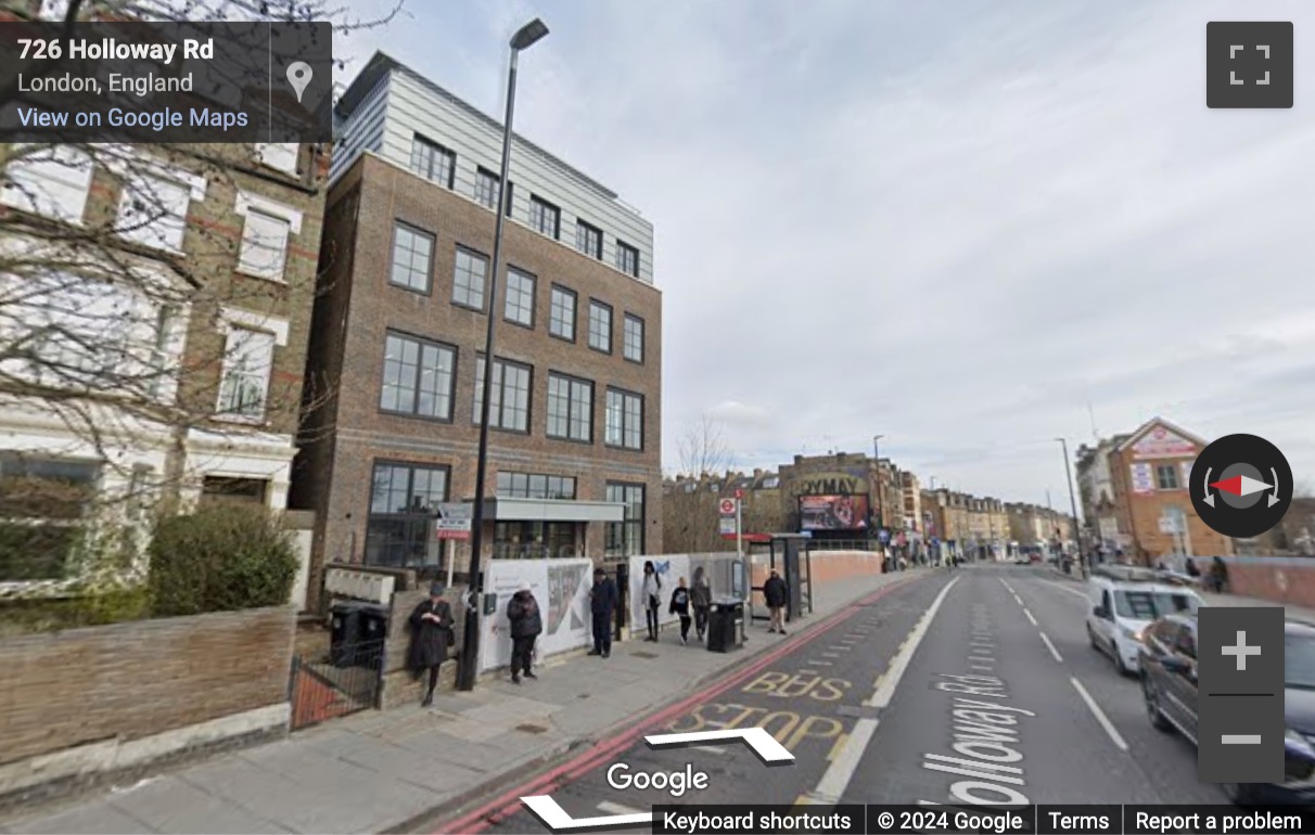 Street View image of 724 Holloway Road, Riley Studios, Central London, N19, UK