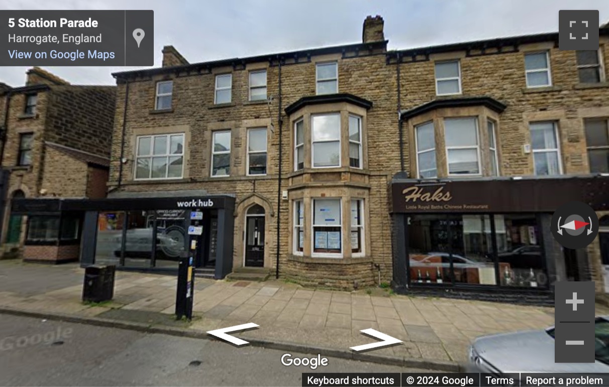 Street View image of 12 Station Parade, Harrogate, North Yorkshire