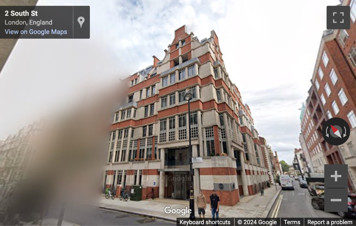 Street View image of 2 Park Street, Central London, W1K