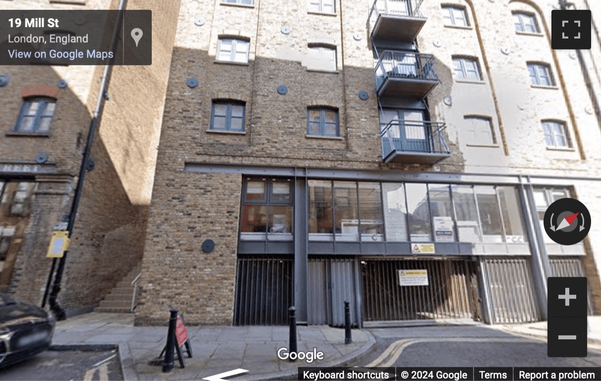 Street View image of 17 Mill Street, Central London, SE1, UK