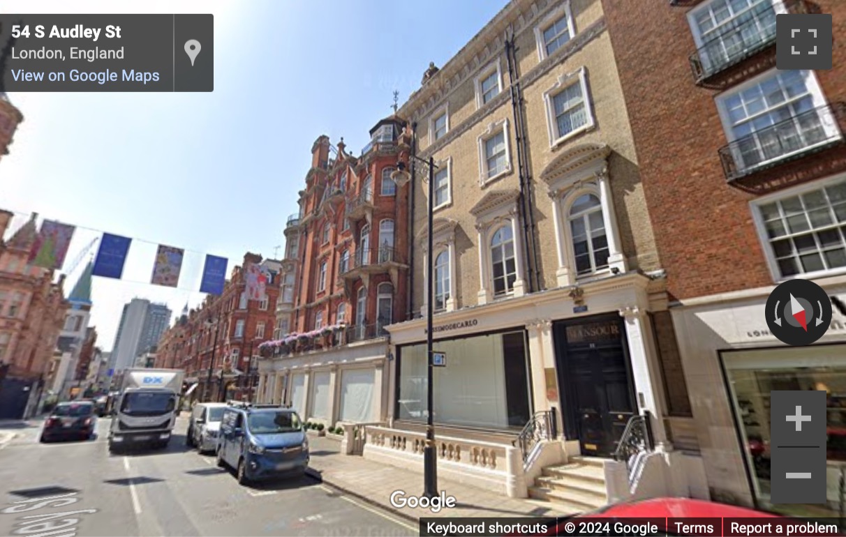 Street View image of Messila House, 51 South Audley Street, Central London, W1K