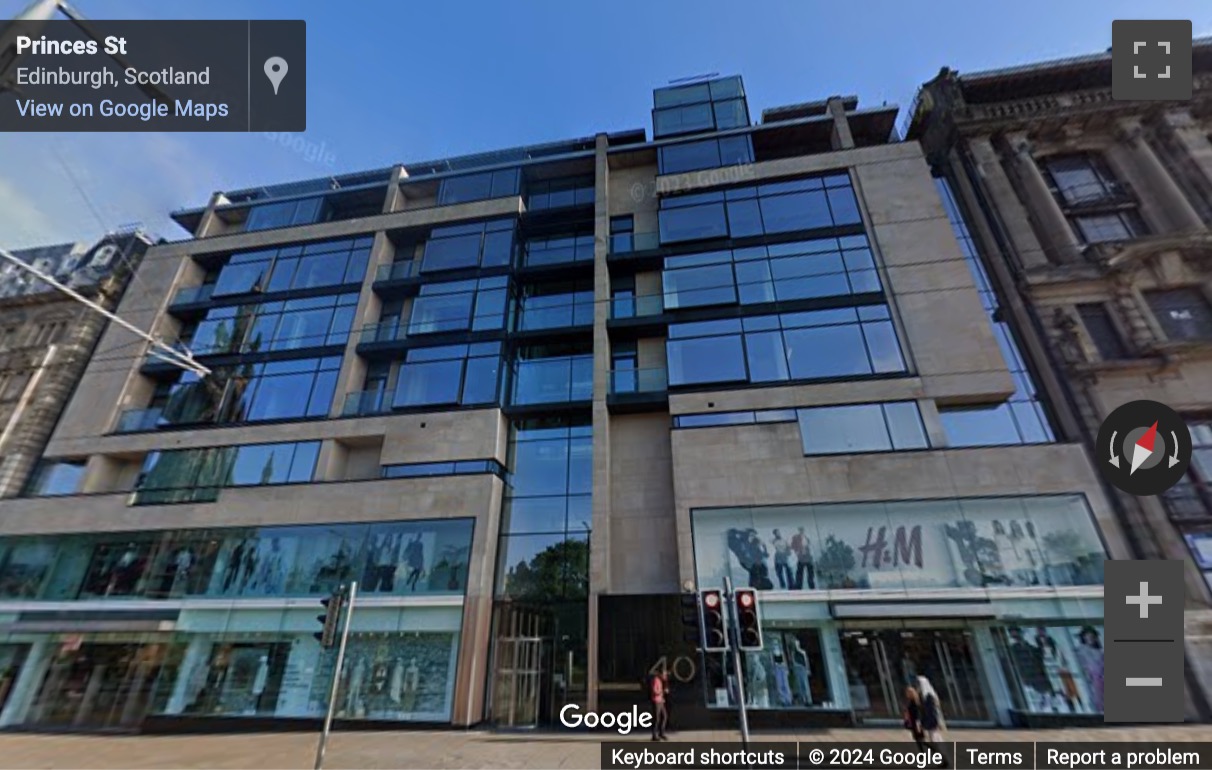 Street View image of 40 Princes Street, Edinburgh, Lothian