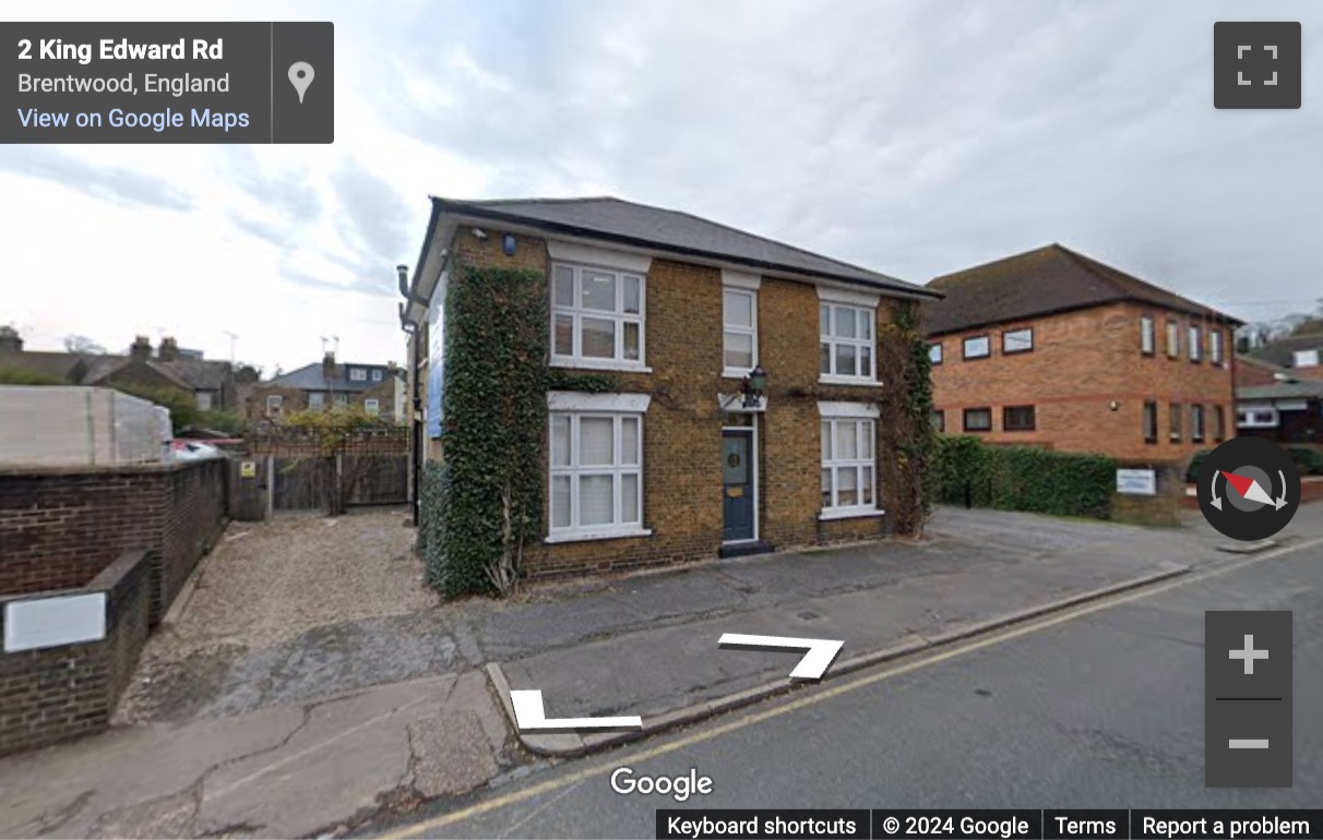 Street View image of Adelaide House, 12 King’s Edward Road, Brentwood (United Kingdom), Essex