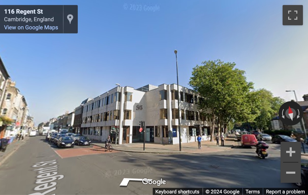 Street View image of 95 Regent Street, Cambridge