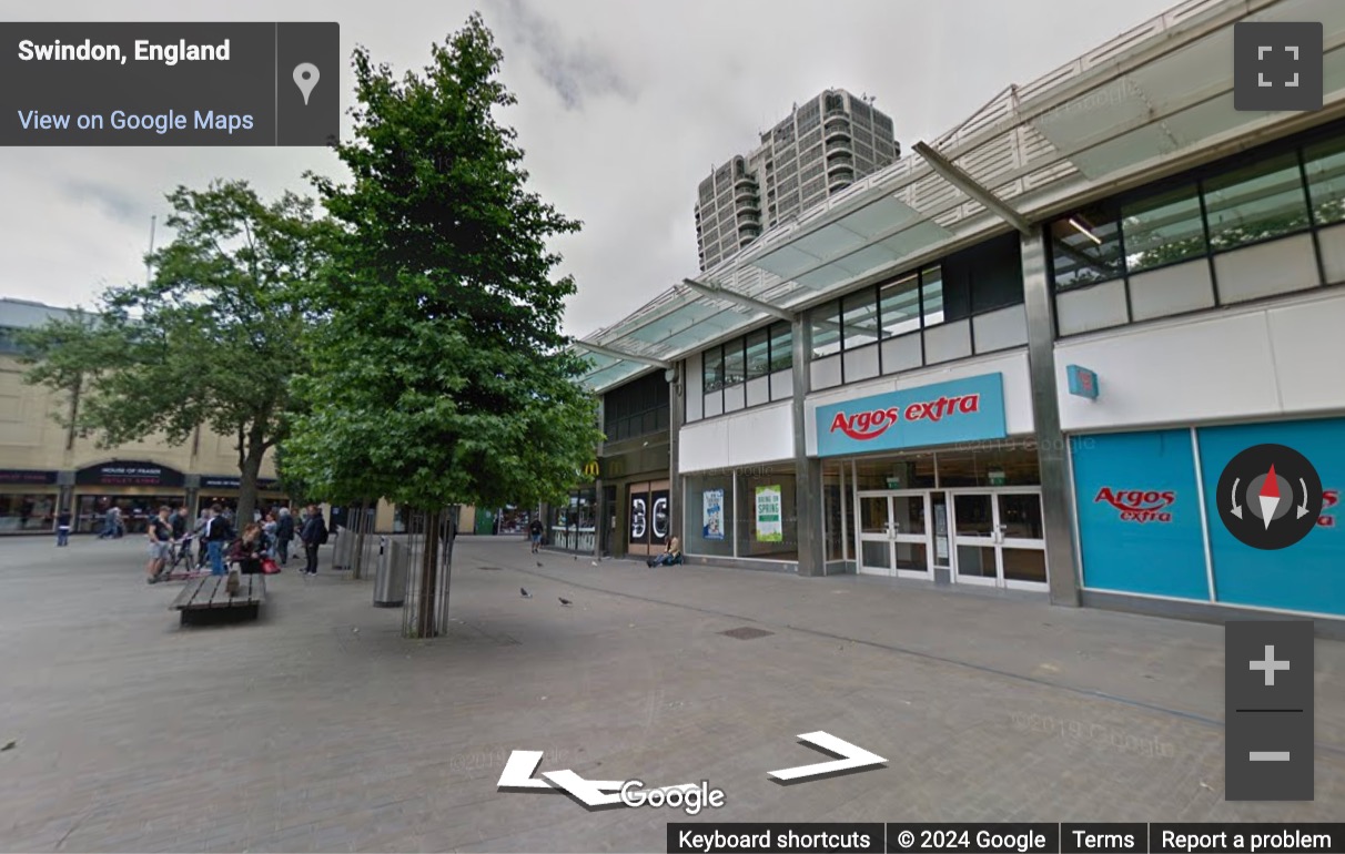 Street View image of 19-20 Canal Walk, Swindon, Wiltshire