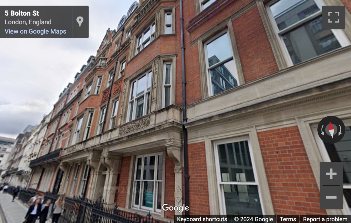 Street View image of Green Park, 5 Bolton Street, Central London, W1J