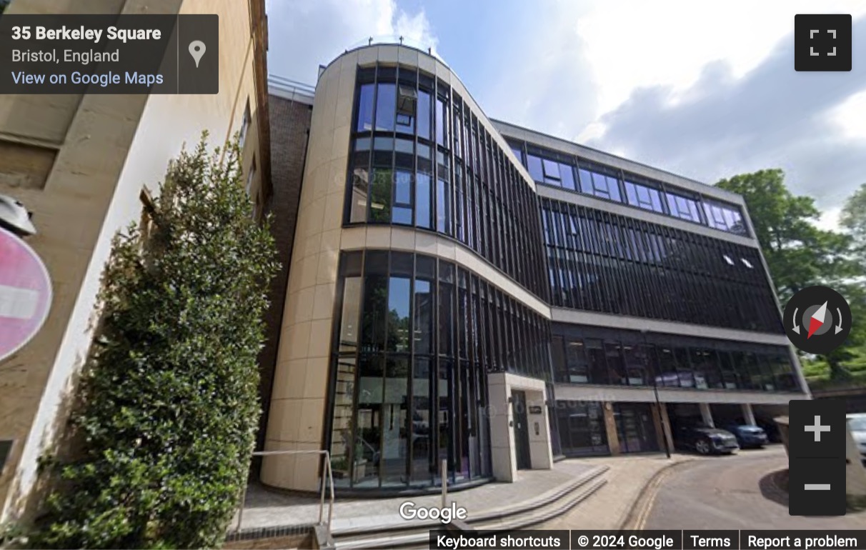 Street View image of 40 Berkeley Square, Bristol