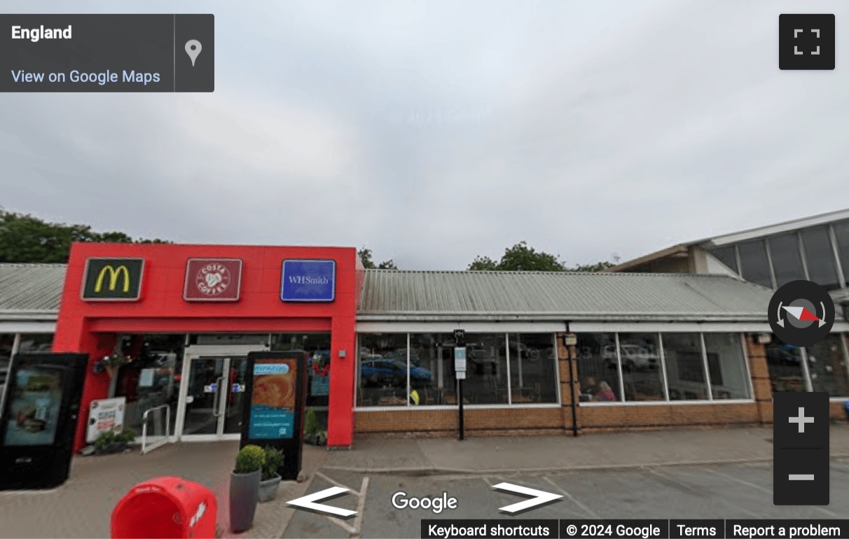 Street View image of M1 Motorway Southbound, Junction 17/16, Northampton