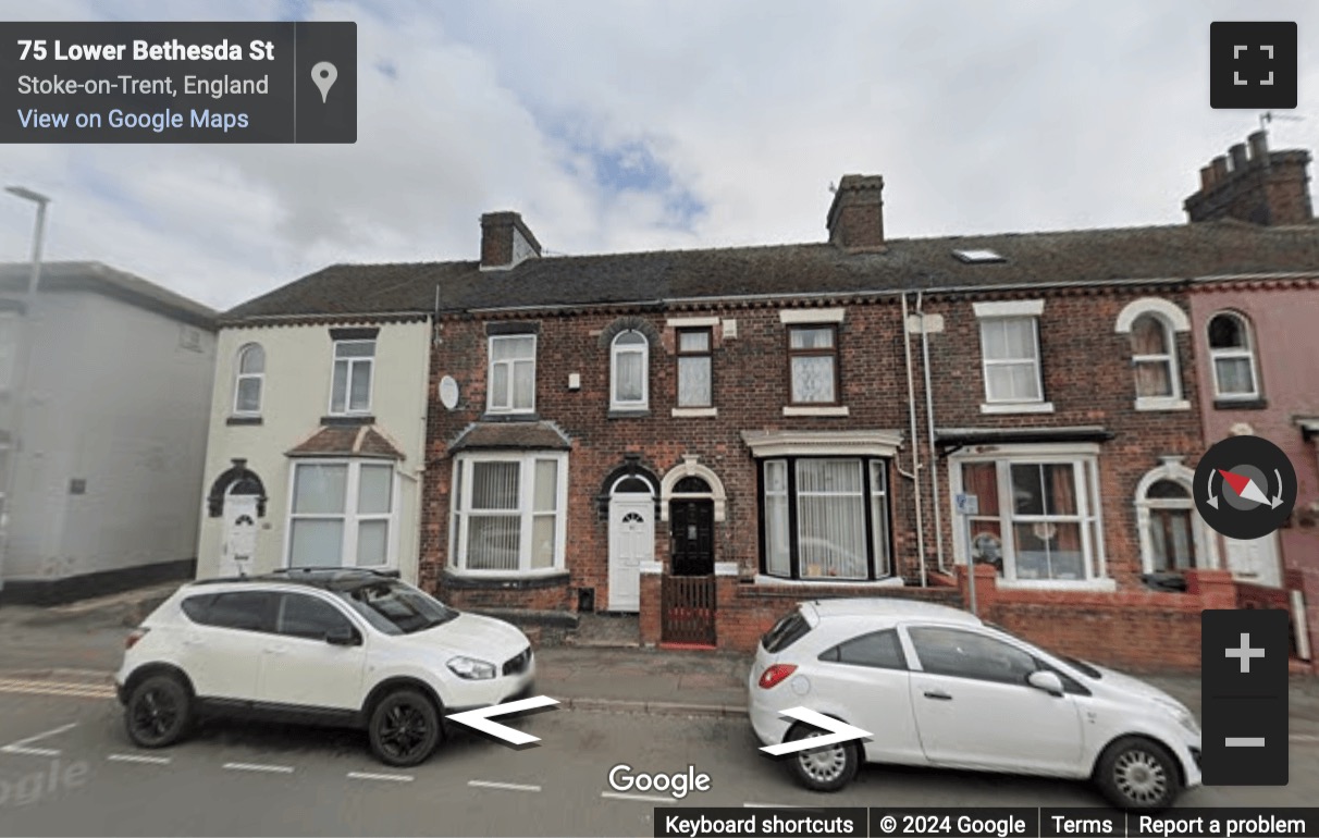 Street View image of Alexander House, Bethesda Street, Stoke-on-Trent, Staffordshire