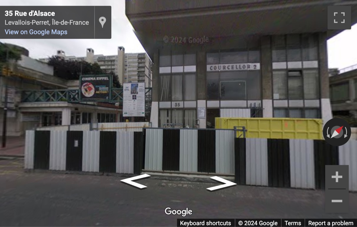 Street View image of 35 Rue d’Alsace, Levallois-Perret