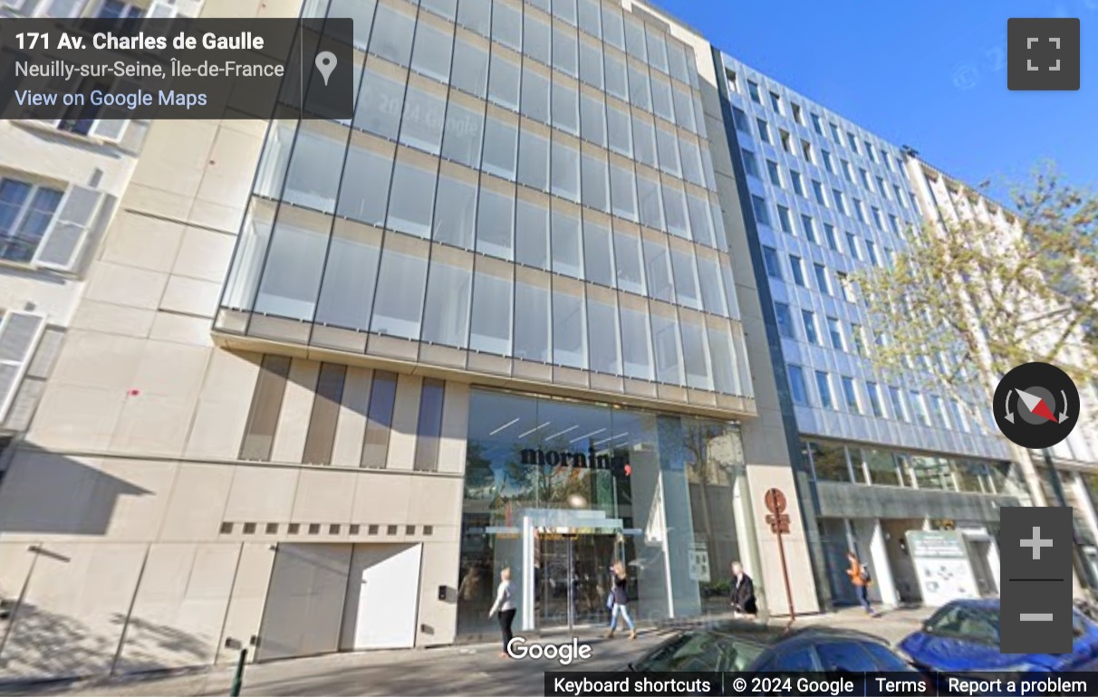 Street View image of 179 Avenue Charles de Gaulle, Neuilly-sur-Seine, Hauts-de-Seine