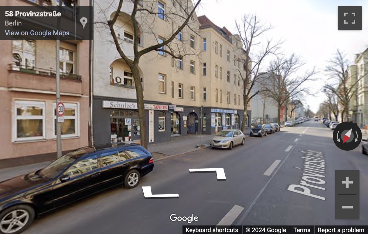 Street View image of Provinzstrasse 57, Berlin, Brandenburg