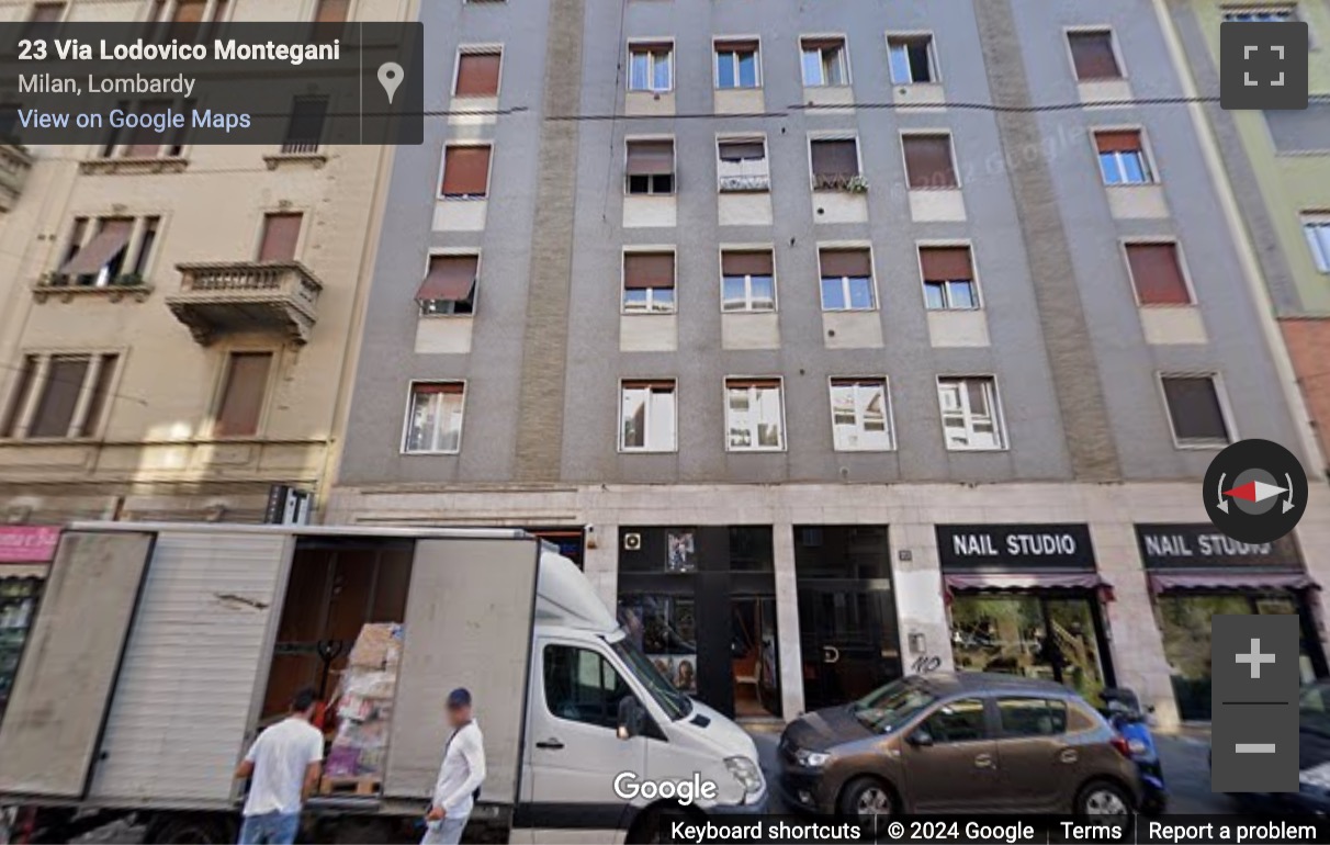 Street View image of Via Lodovico Montegani, 23, Milan