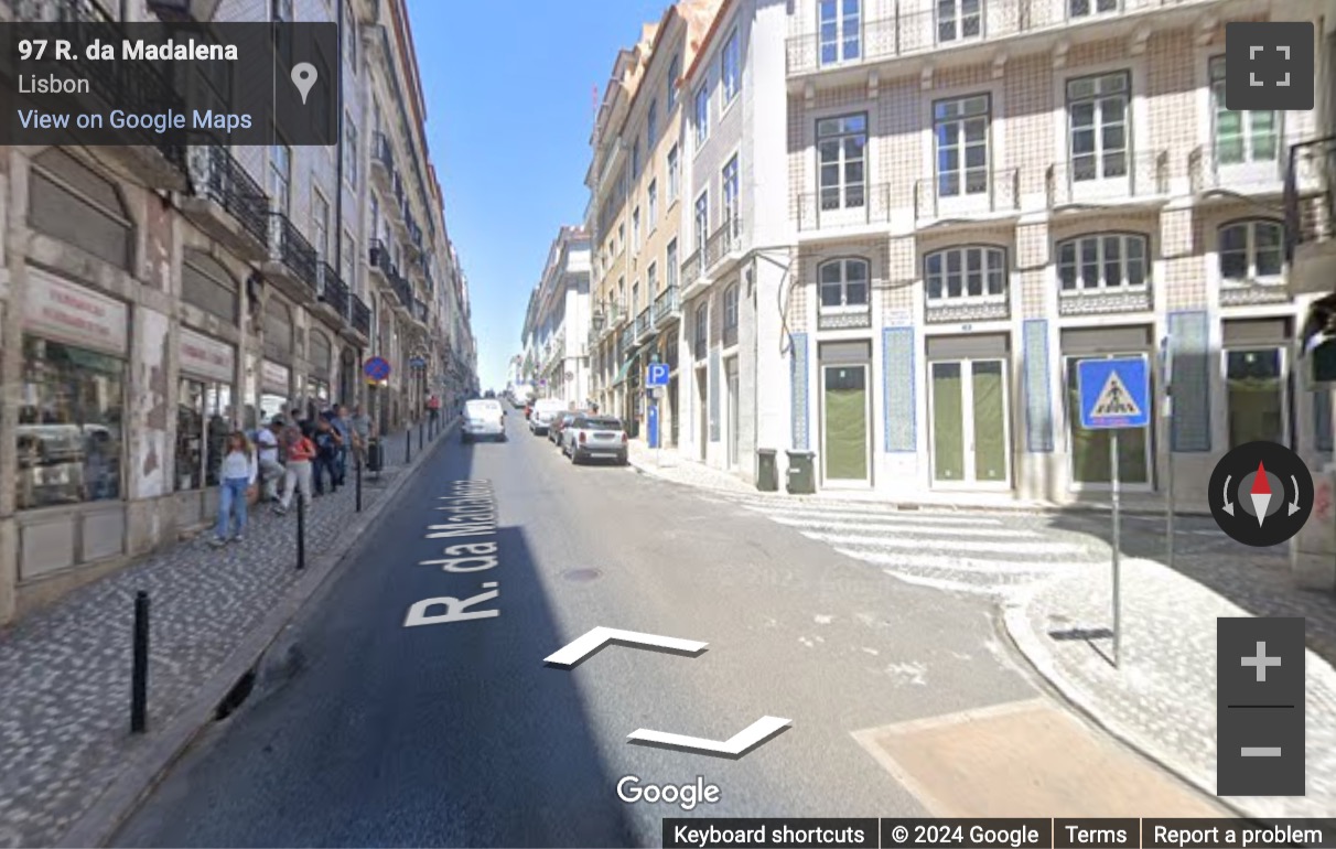 Street View image of Rua Da Madalena 111, Lisbon