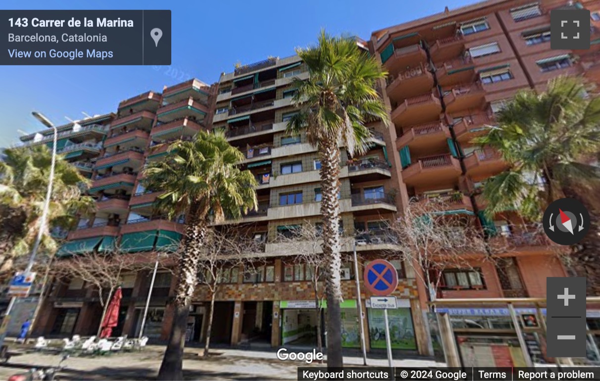 Street View image of Carrer De La Marina, 148-150 Entresuelo 3ª, Barcelona