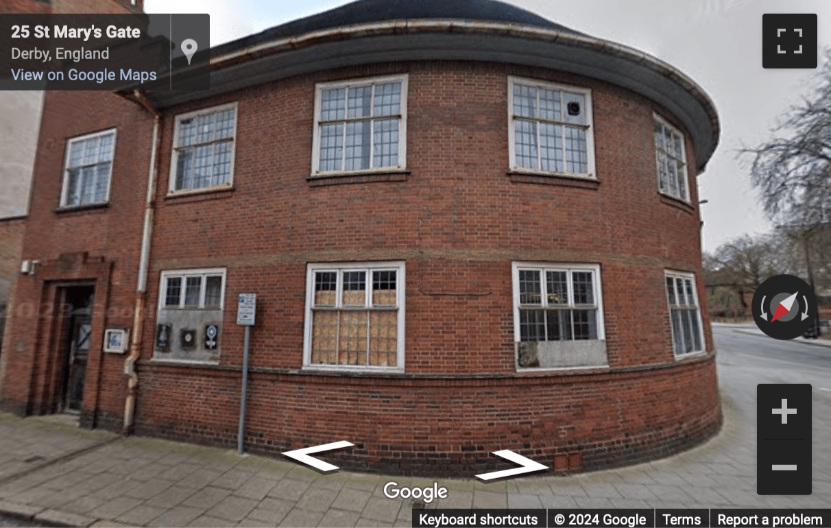 Street View image of Bold Lane, Sadler Bridge Studios, Derby