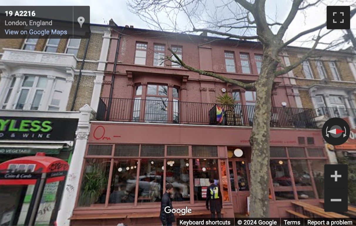 Street View image of 20-22 Lordship Lane, Central London, SE22, UK