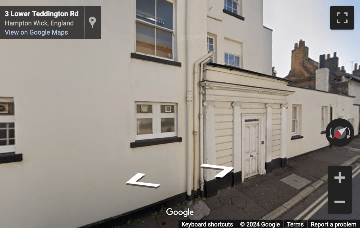 Street View image of 6 Lower Teddington Road, Rivermead, Hampton Wick, Kingston Upon Thames, Greater London, KT1, UK