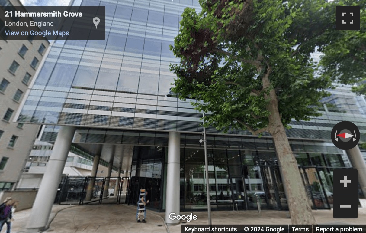 Street View image of 12 Hammersmith Grove, Central London, W6, UK