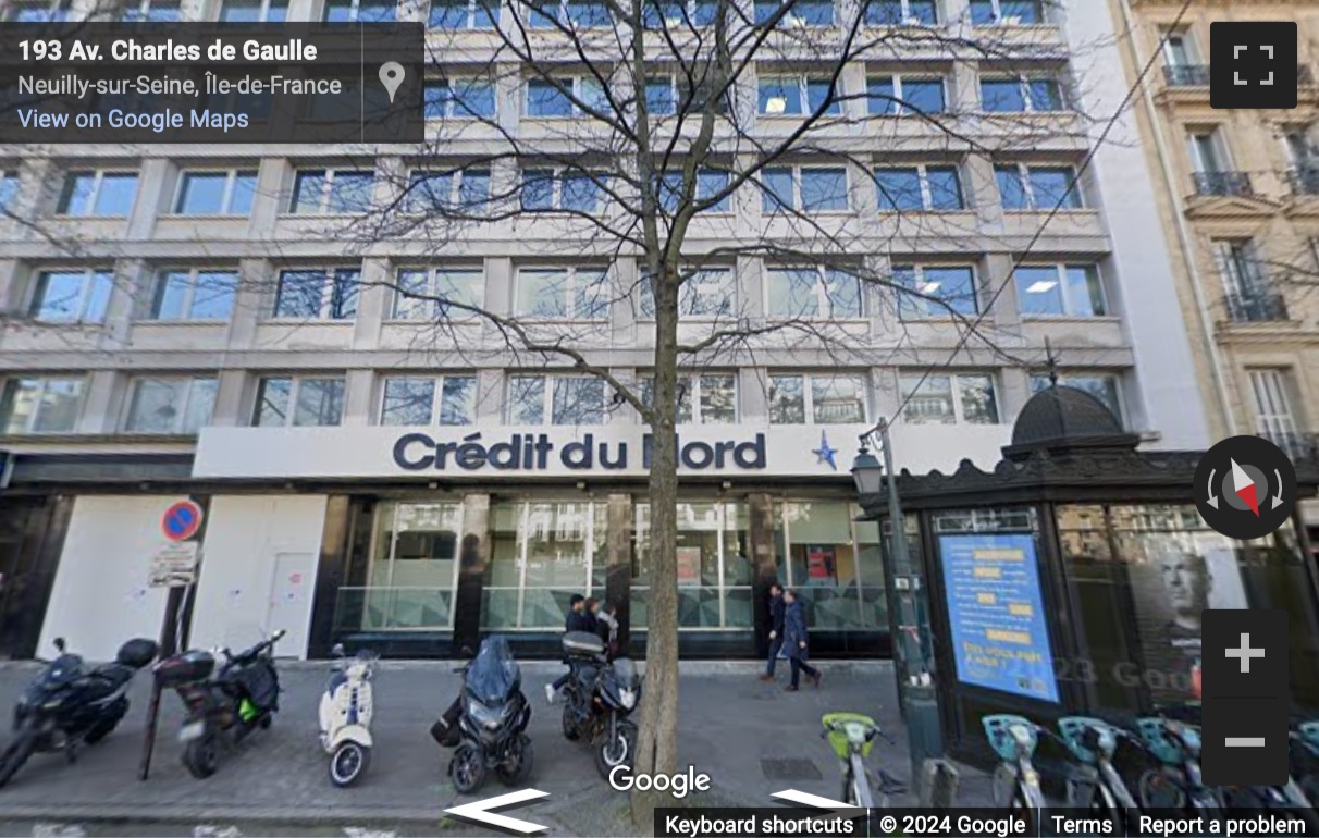 Street View image of 191-195 Avenue Charles De Gaulle, Neuilly-sur-Seine, Hauts-de-Seine