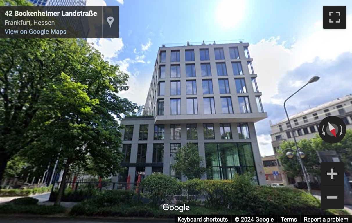 Street View image of Feuerbachstraße 48, Sono West, Frankfurt, Hessen