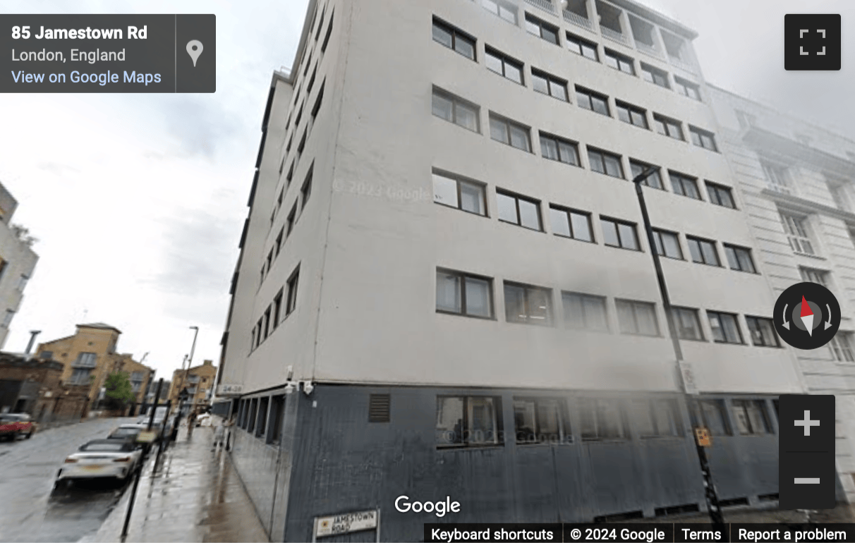 Street View image of 24-28 Oval Road, Ground Left and Ground Right, Central London, NW1, UK