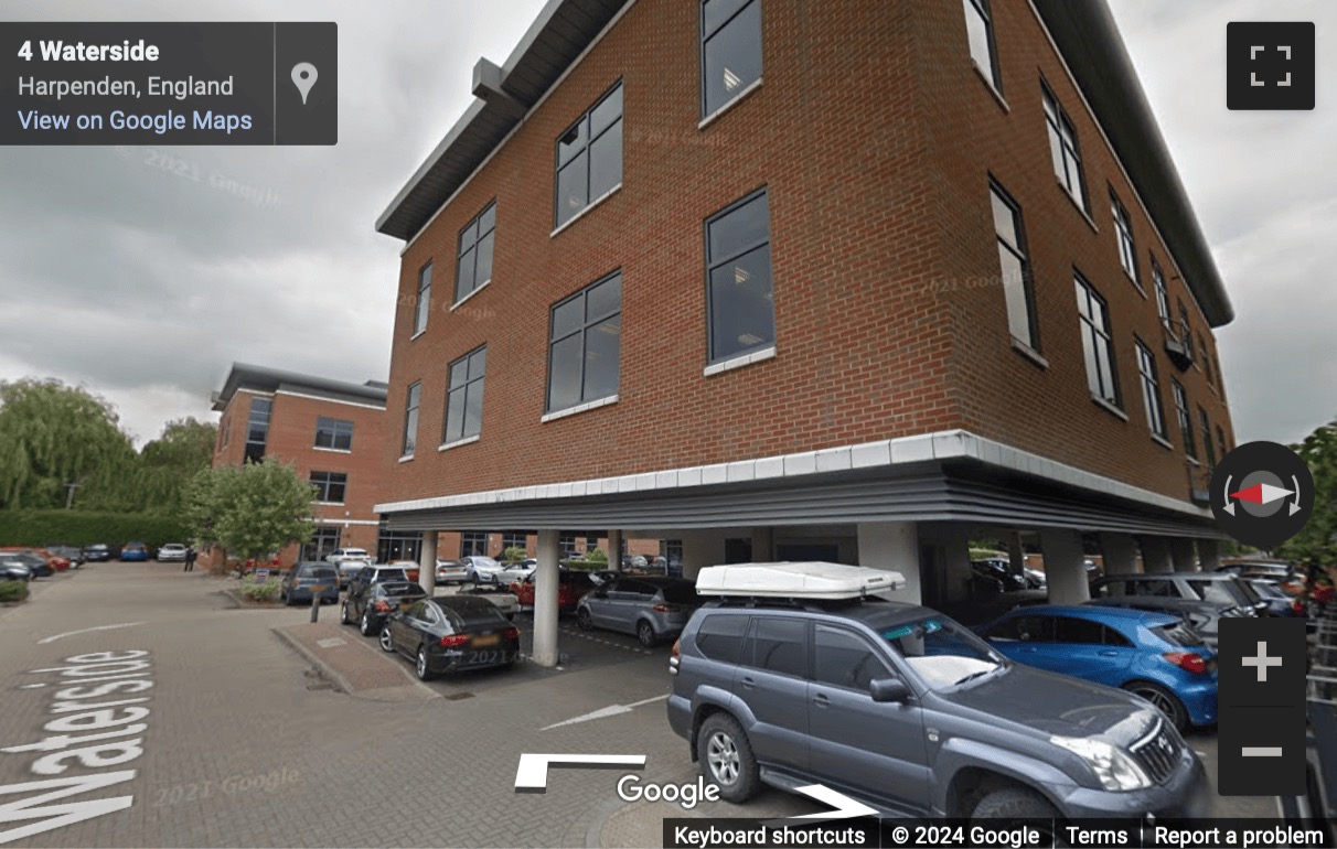 Street View image of 1 Waterside, Station Road, Harpenden, Hertfordshire