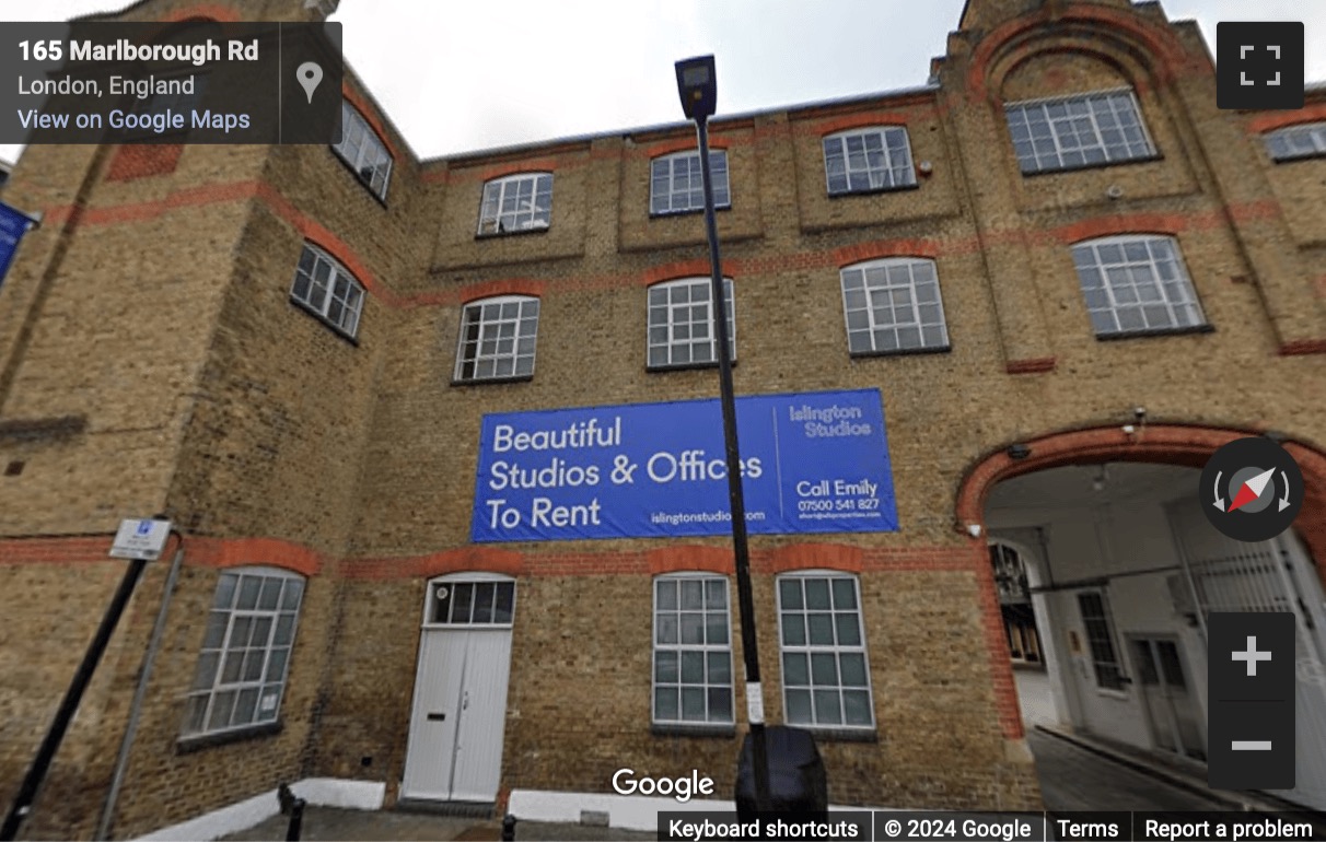 Street View image of 159-163 Marlborough Road, Islington Studios, Central London, N19, UK