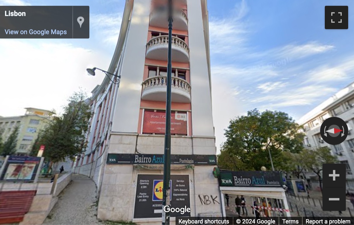 Street View image of Rua Marquês Da Fronteira 8, 4 Esquerdo, Lisbon