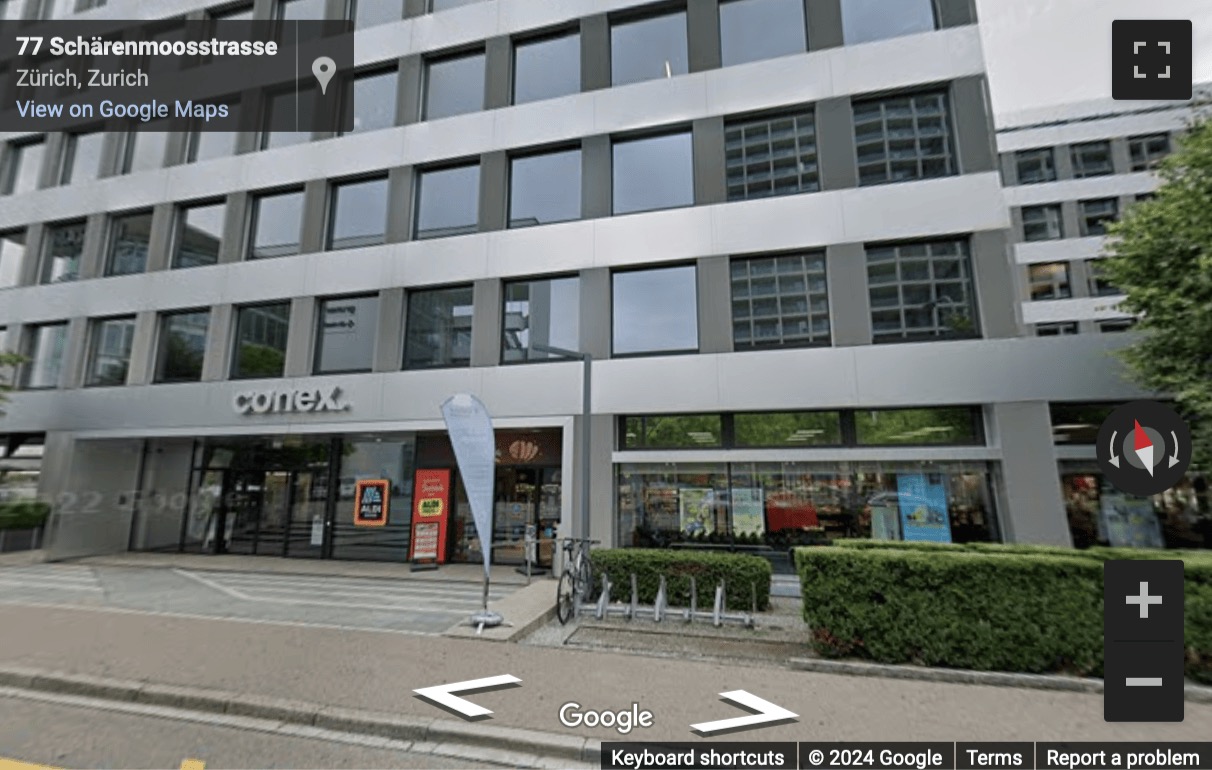 Street View image of Schärenmoosstrasse 77, Zurich