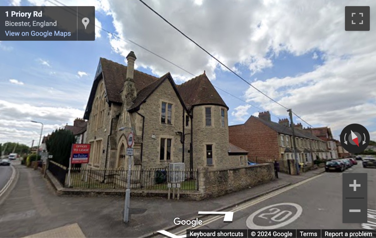 Street View image of Priory Road, St Edburgs Hall, Bicester, Oxfordshire