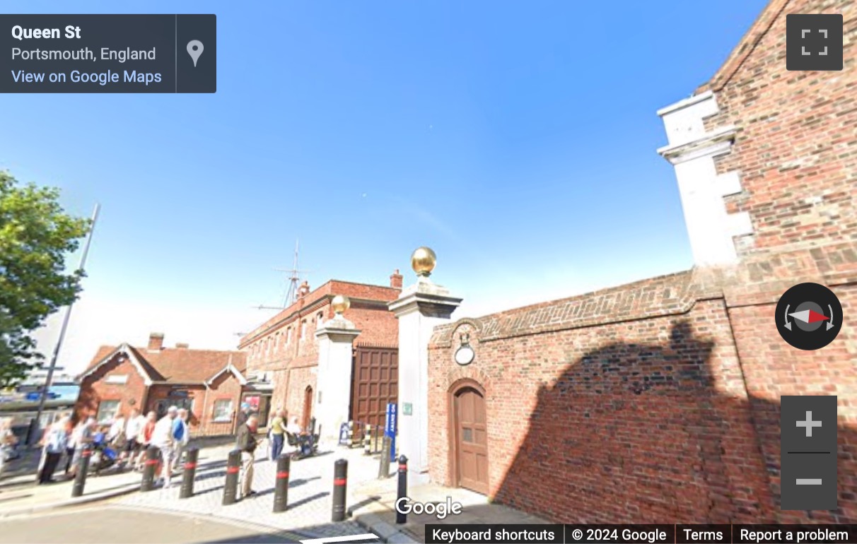 Street View image of College Road, Cell Block Studios, HM Naval Base, Portsmouth, Hampshire