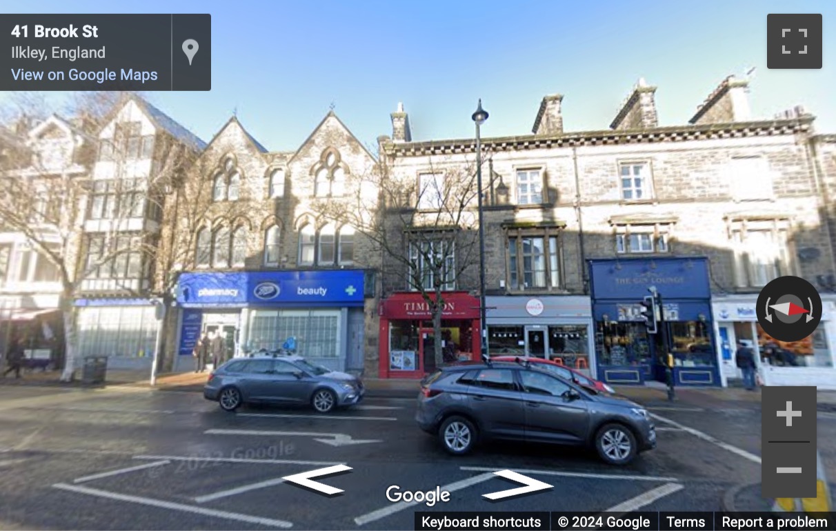 Street View image of 41A Brook Street, Ilkley, West Yorkshire