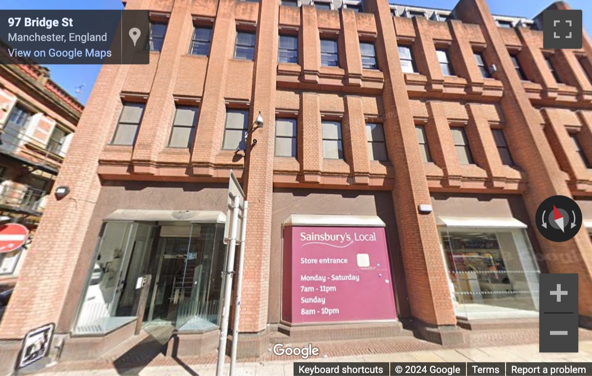 Street View image of 93-101 Bridge Street, 2nd Floor, Halifax House, Manchester