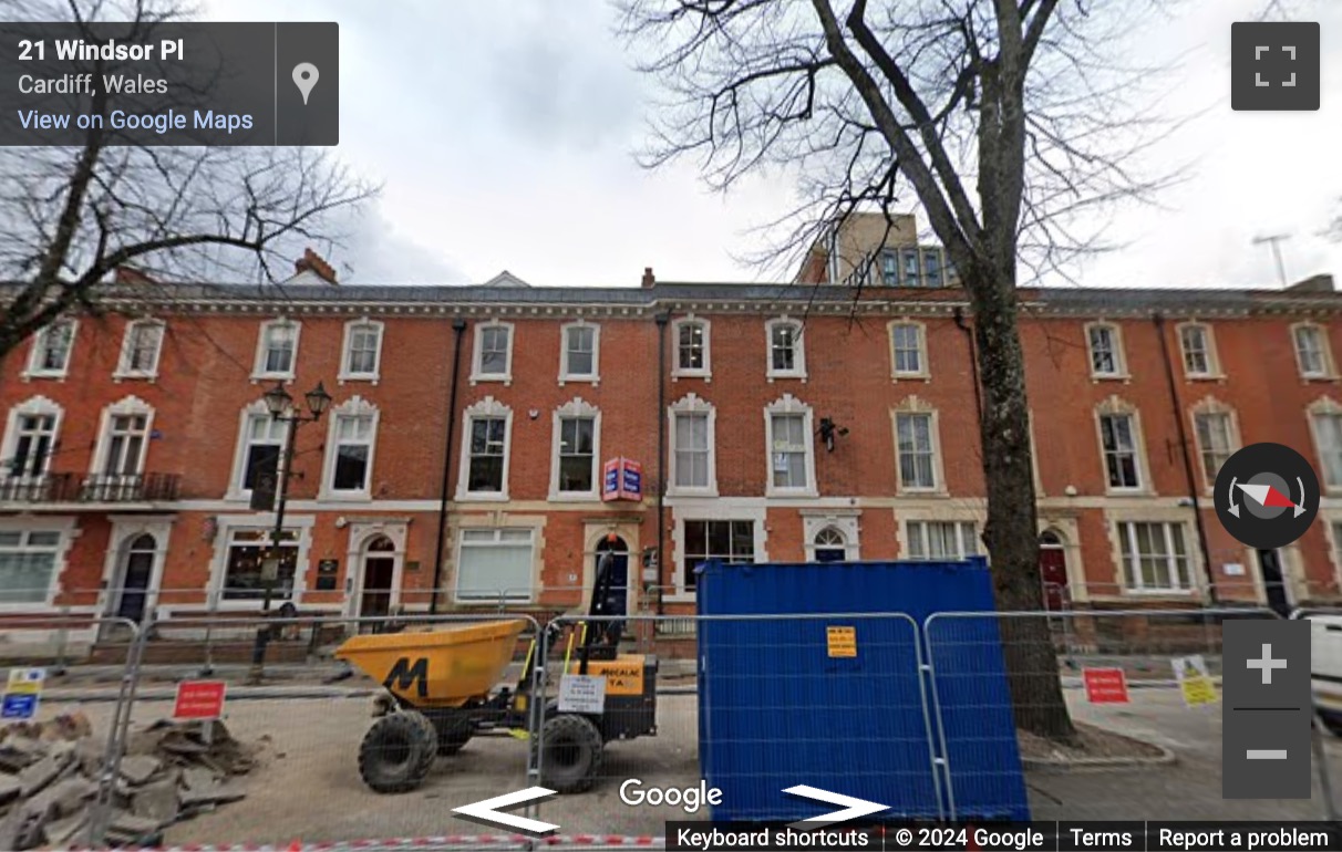 Street View image of 19 Windsor Place, Cardiff