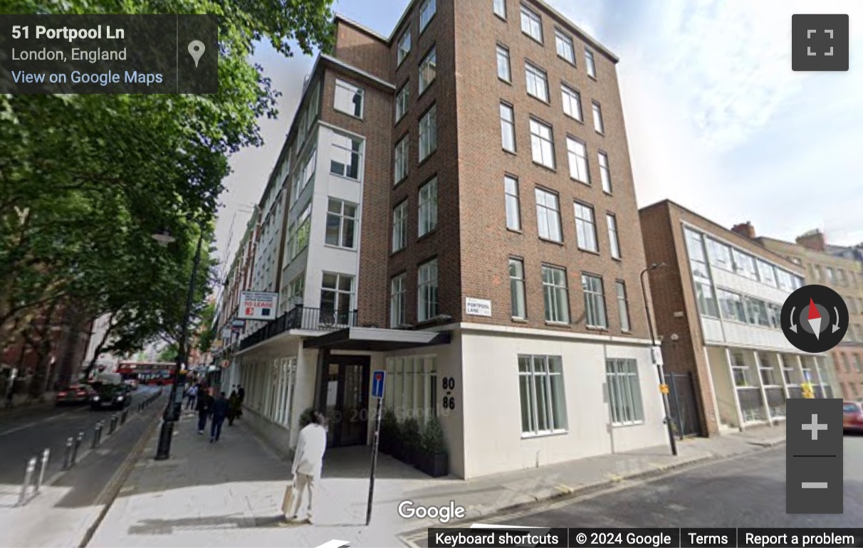 Street View image of 80-86 Gray’s Inn Road, Central London, WC1X, UK