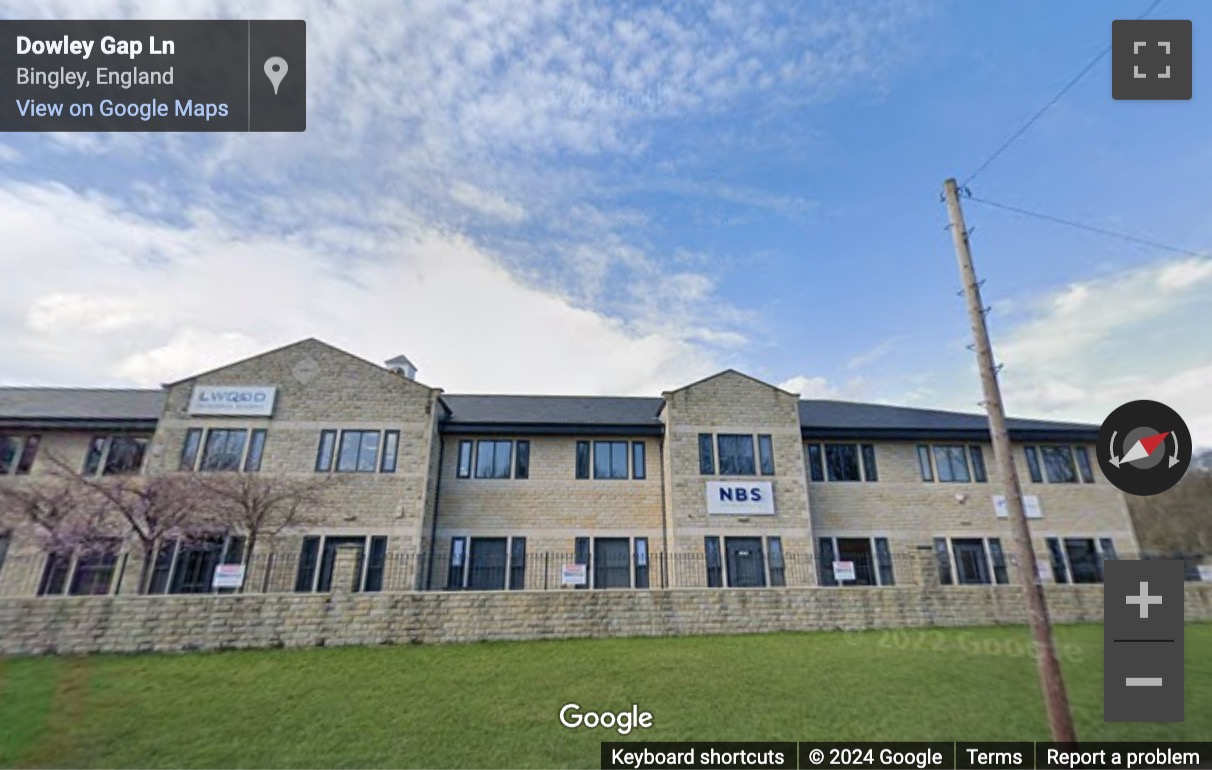 Street View image of Dowley Gap Lane, Aire Valley Park, Wagon Lane, Bingley, Bradford Market