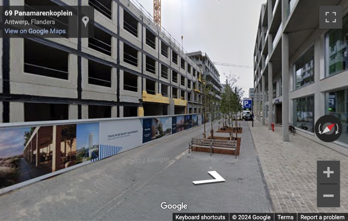 Street View image of Michel De Braeystraat 52, Nieuw Zuid, Antwerp