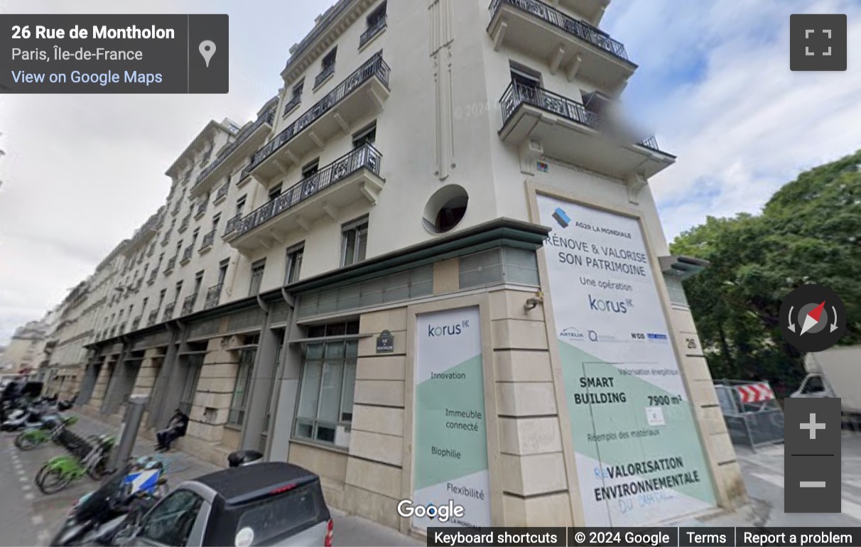 Street View image of 26 Rue de Montholon, Paris