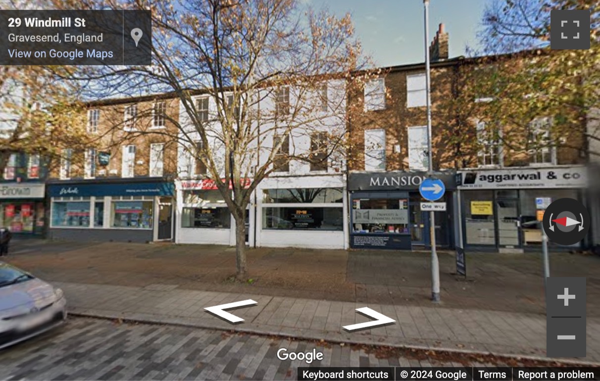 Street View image of 27-28 Windmill Street, Paro Business Centre, Gravesend, Kent