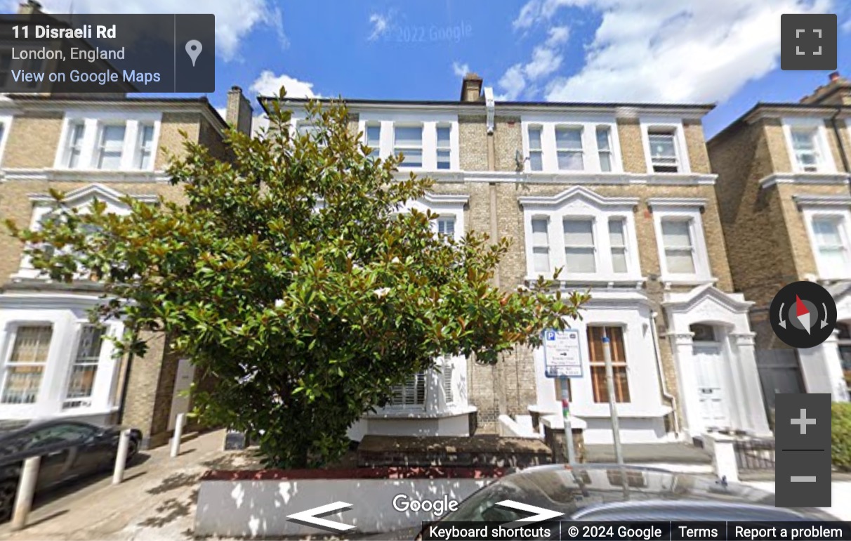 Street View image of 9 Disraeli road, Putney, Linstead House, Central London, sw15, UK