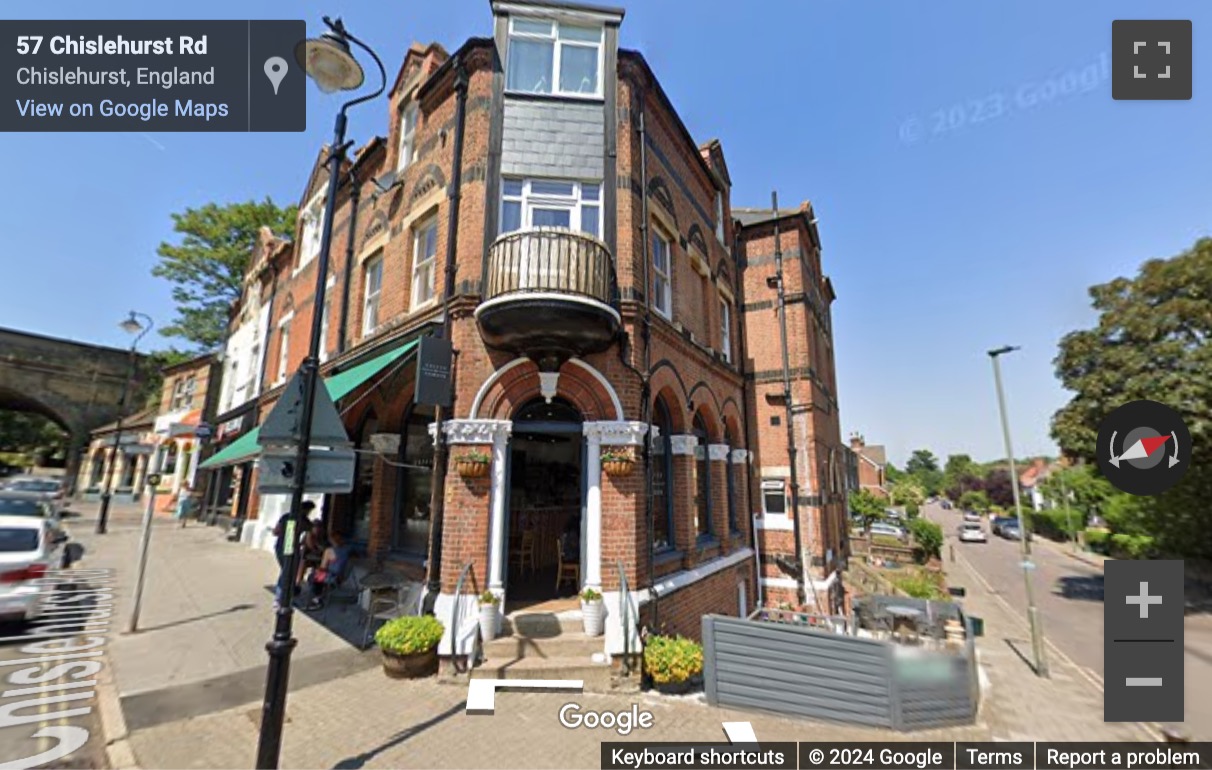 Street View image of 55 Chislehurst Road