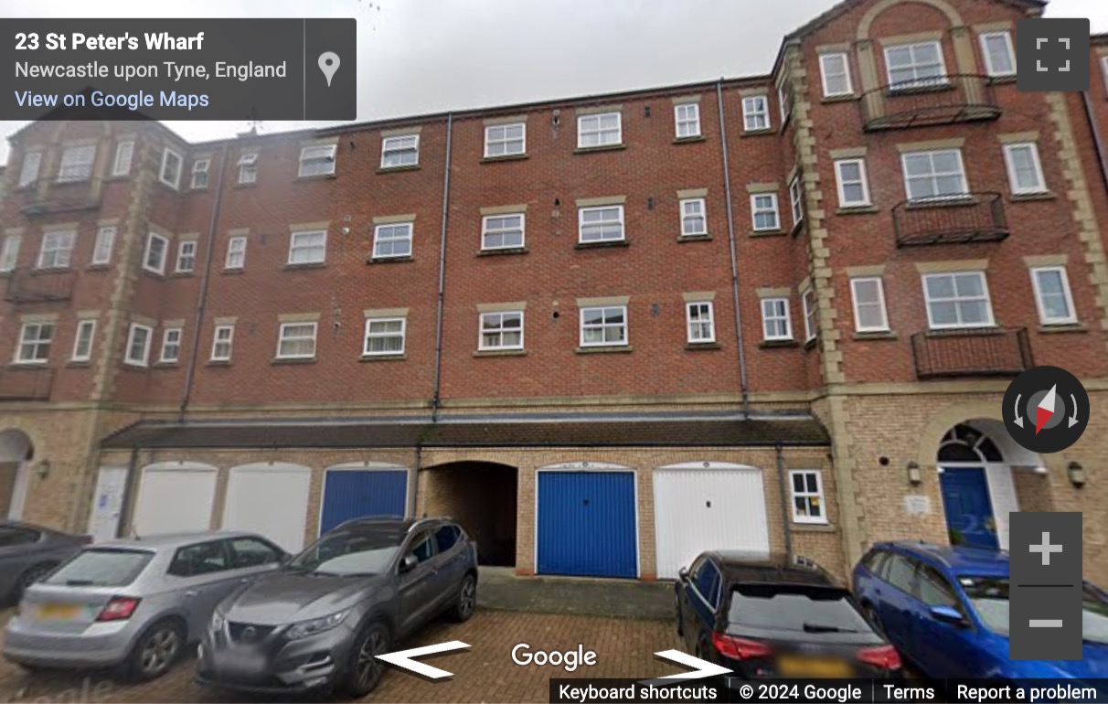 Street View image of Quay Level, St. Peters Wharf, Unit 16, Newcastle, Tyne and Wear