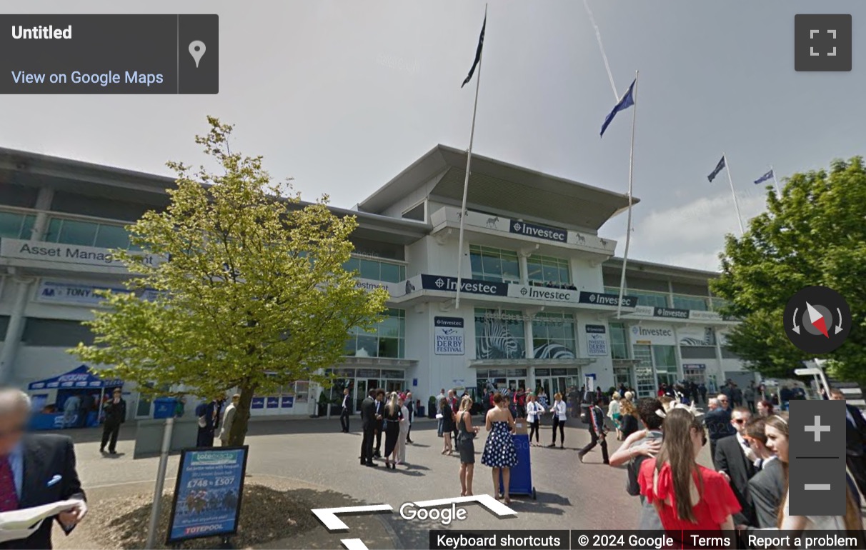 Street View image of Epsom Downs Racecourse, Epsom Downs, Epsom, Surrey