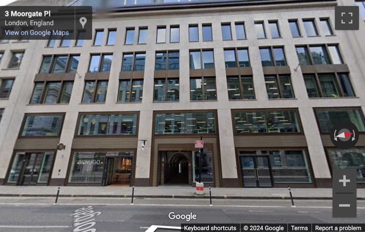 Street View image of 51 Moorgate, Central London (EC2R)