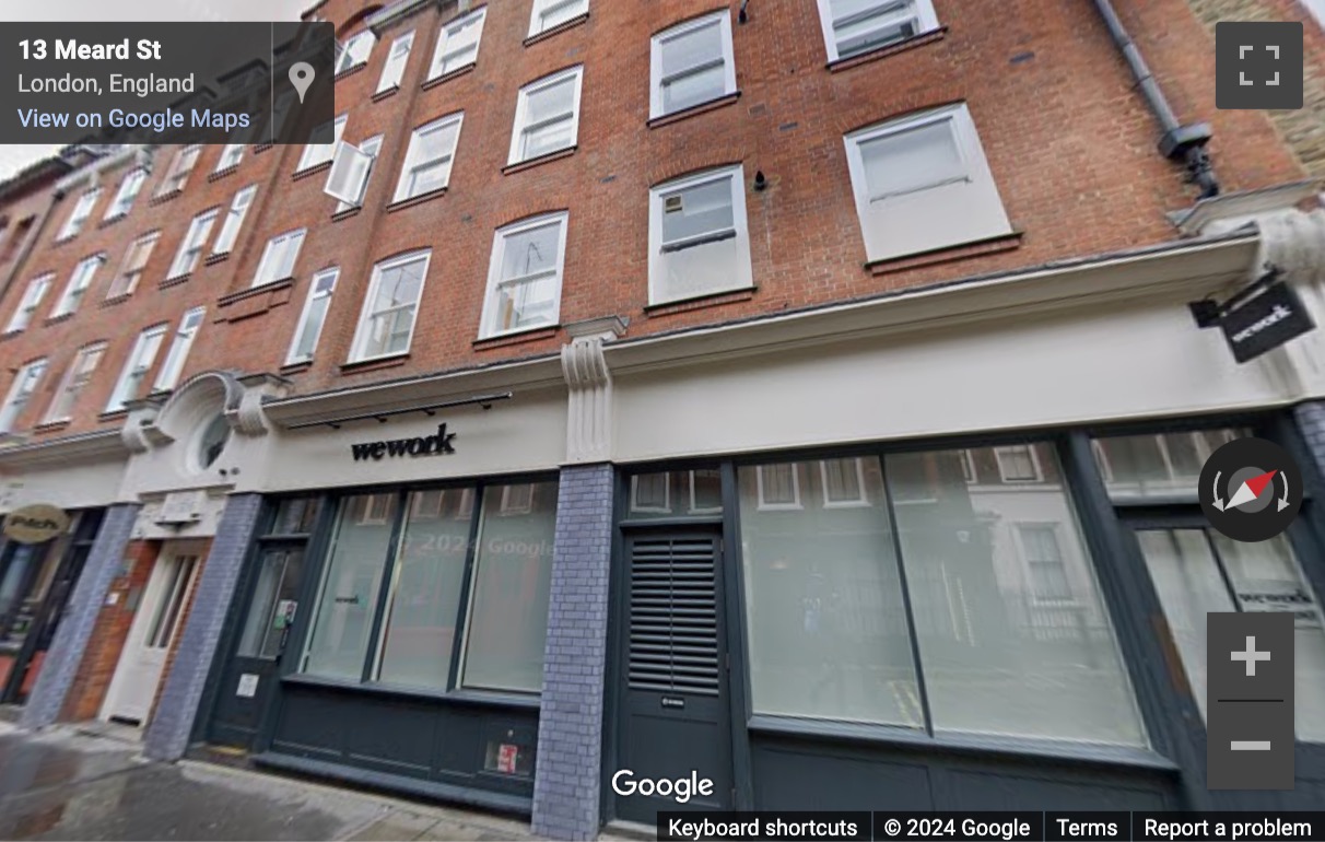 Street View image of 8-14 Meard Street, The Deck, Central London (W1F)