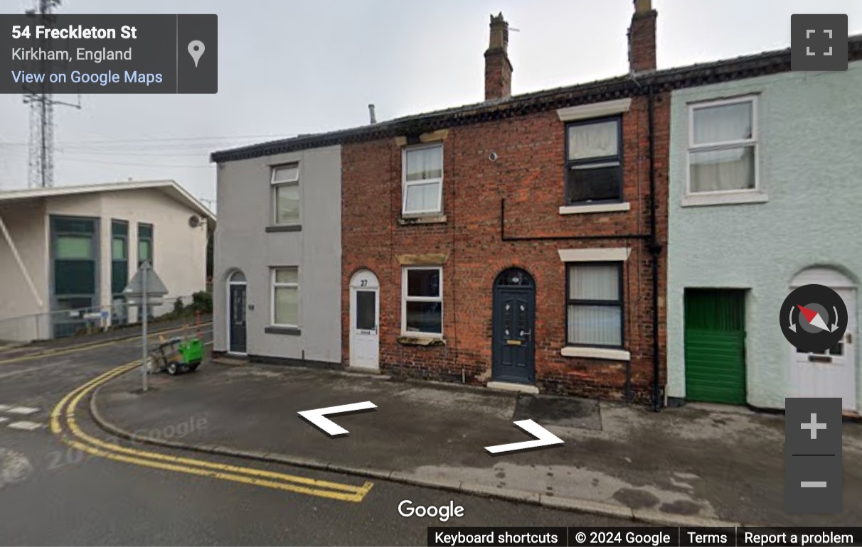 Street View image of 8 Freckleton Street, Preston (Lancashire)