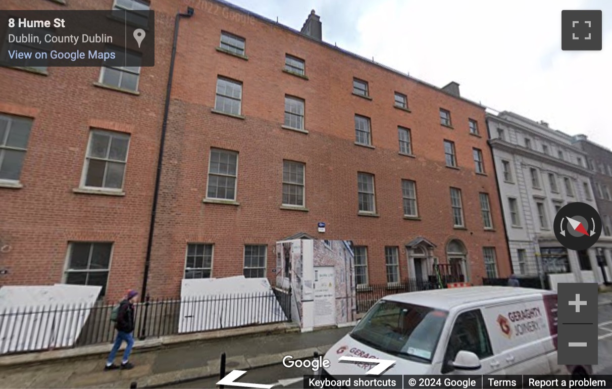 Street View image of 3-8 Hume Street, Hume Street House, Stephen’s Green, Dublin