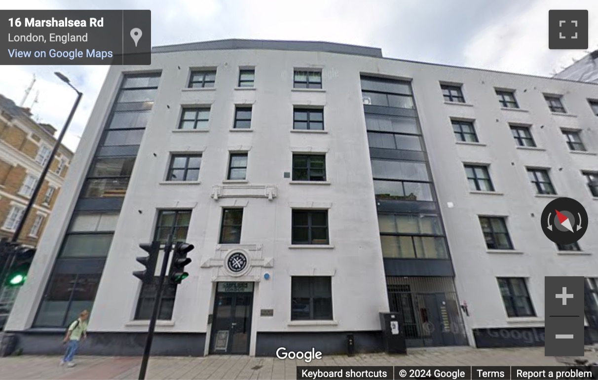 Street View image of 16 Marshalsea Road, Central London, SE1